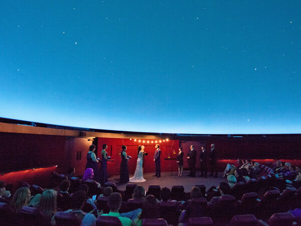 Wedding inside the Buhl Planetarium.