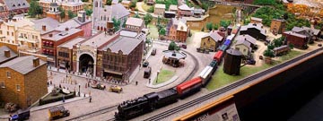 Overhead photo of Miniature Railroad & Village